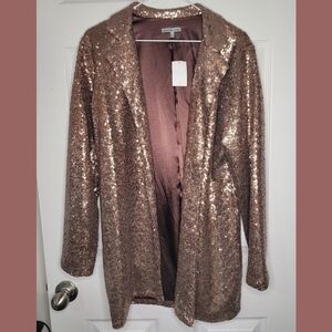 Bronze Sequin Dressy Jacket Blazer